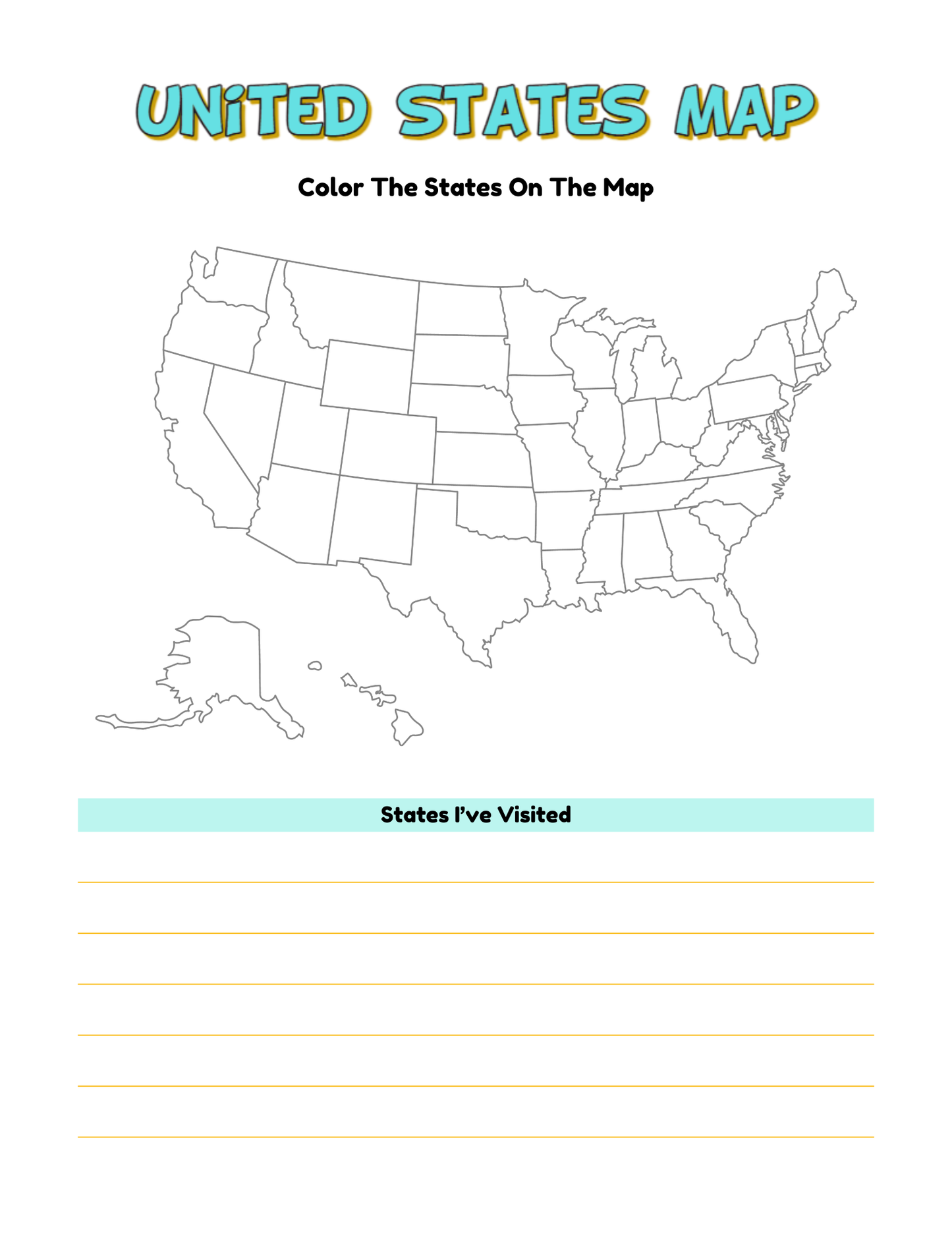 Travel Journal for Kids- Digital Download (PDF)