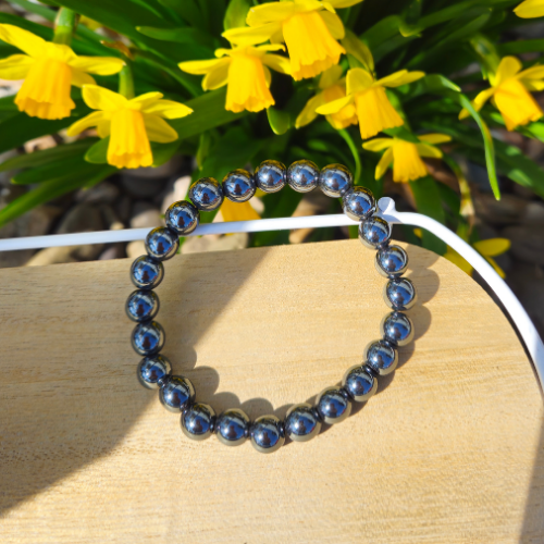 Hematite stretch bracelet