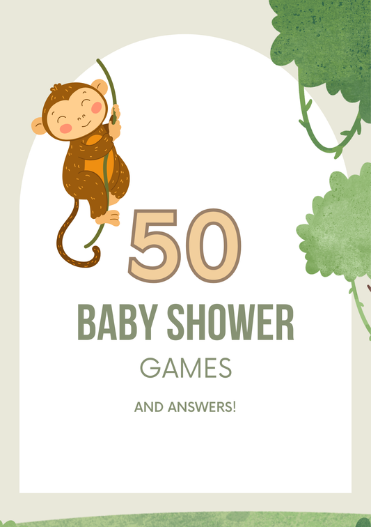 Baby Shower Games- Safari Animals – Digital Download (PDF)