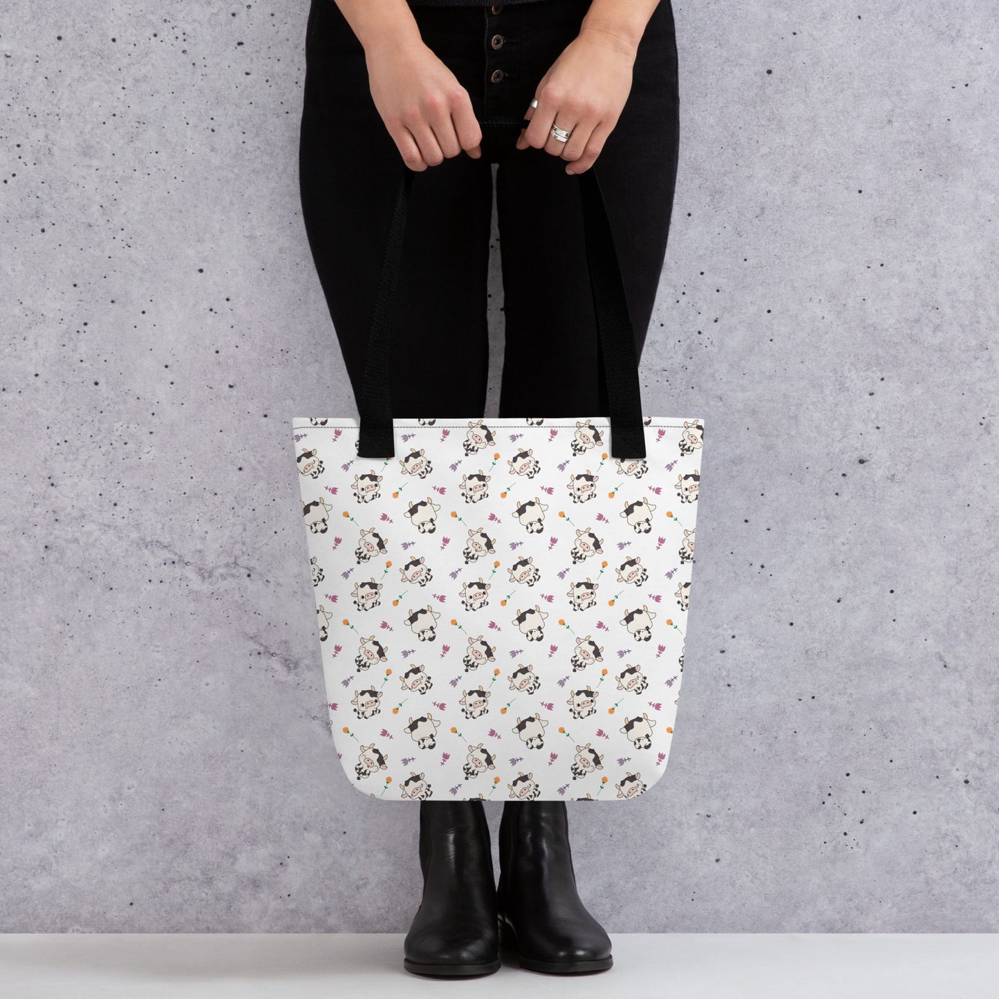Black & White Cow tote bag
