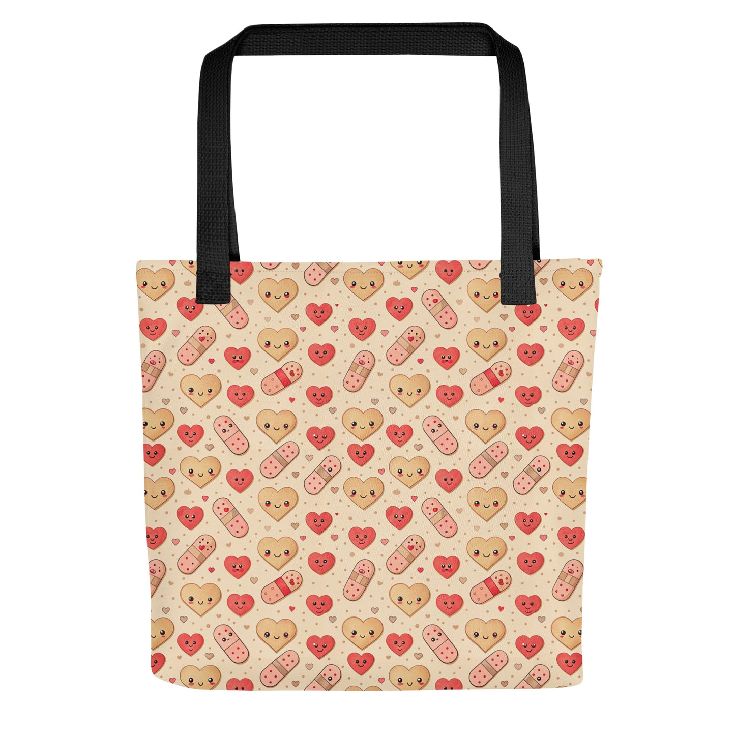 Bandaids & Hearts tote bag