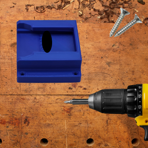 Blue Battery Mount