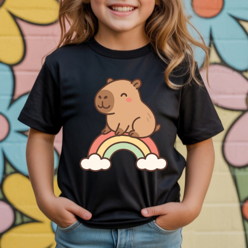 Capybara Rainbow youth t-shirt