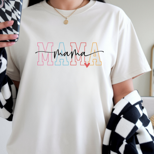 Colorful Mama adult t-shirt