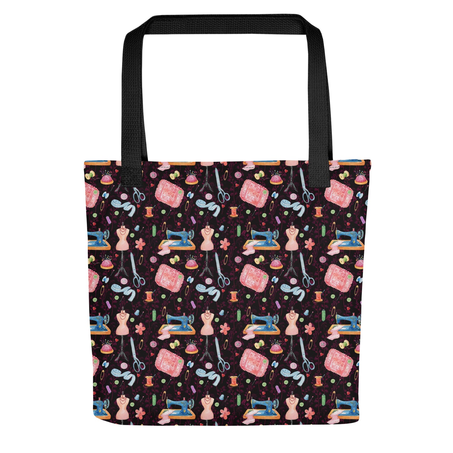 Dark Sewing tote bag