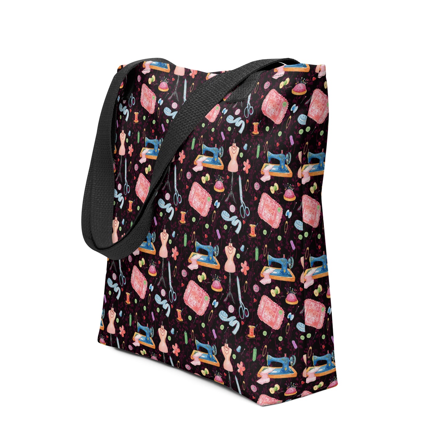 Dark Sewing tote bag