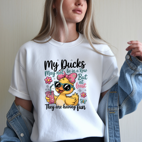 Ducks In A Row adult t-shirt