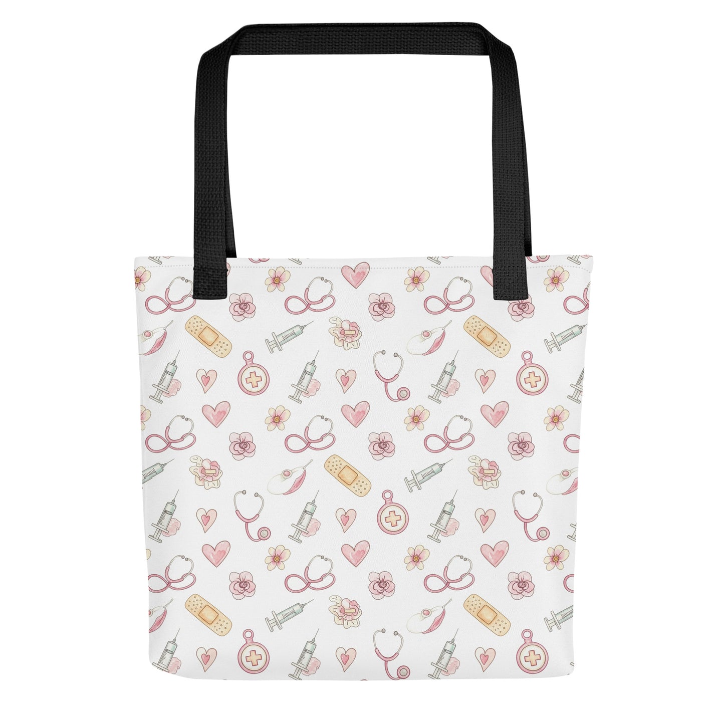 Pink Floral Medical tote bag