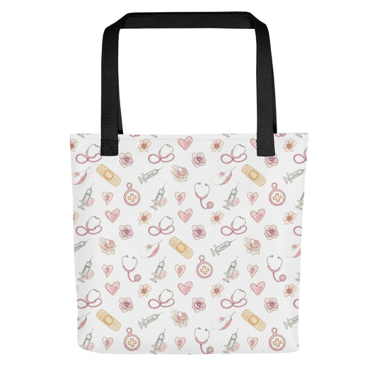 Pink Floral Medical tote bag