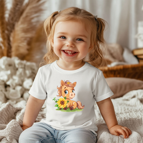 Horse Sunflower baby t-shirt