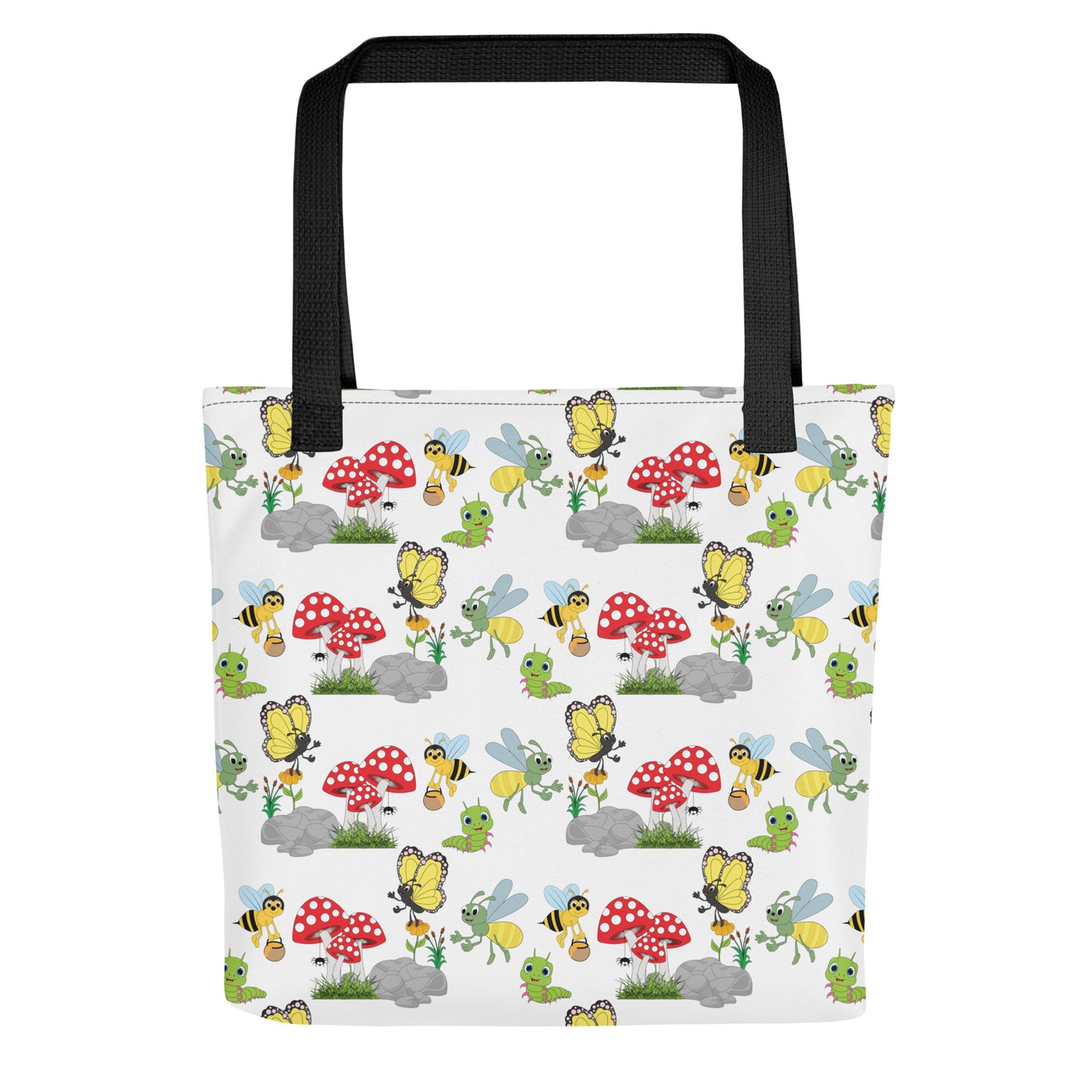 Insects & Mushrooms tote bag