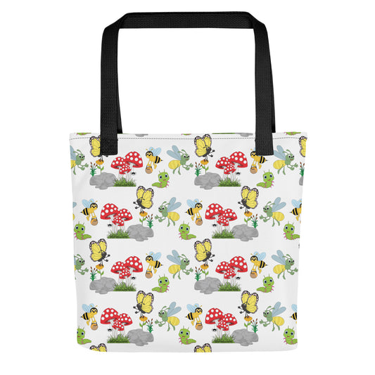 Insects & Mushrooms tote bag