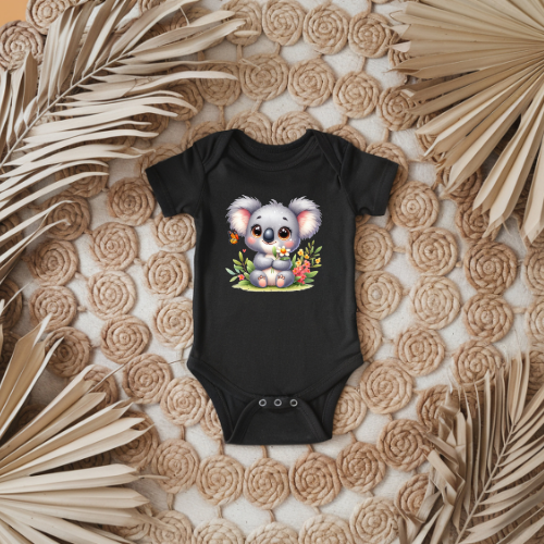 Koala Wildflowers baby onesie