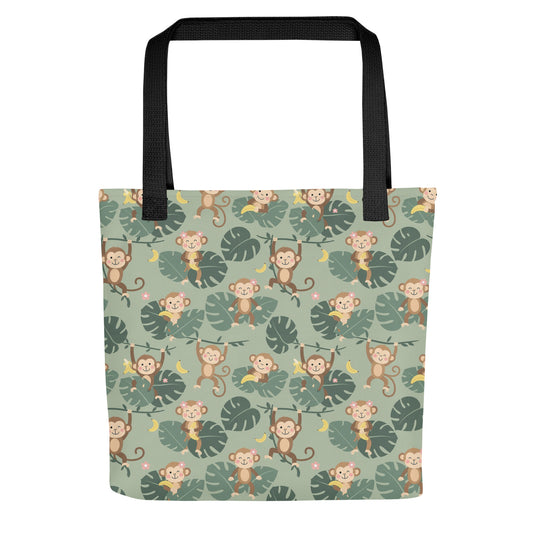 Monkeys & Leaves tote bag