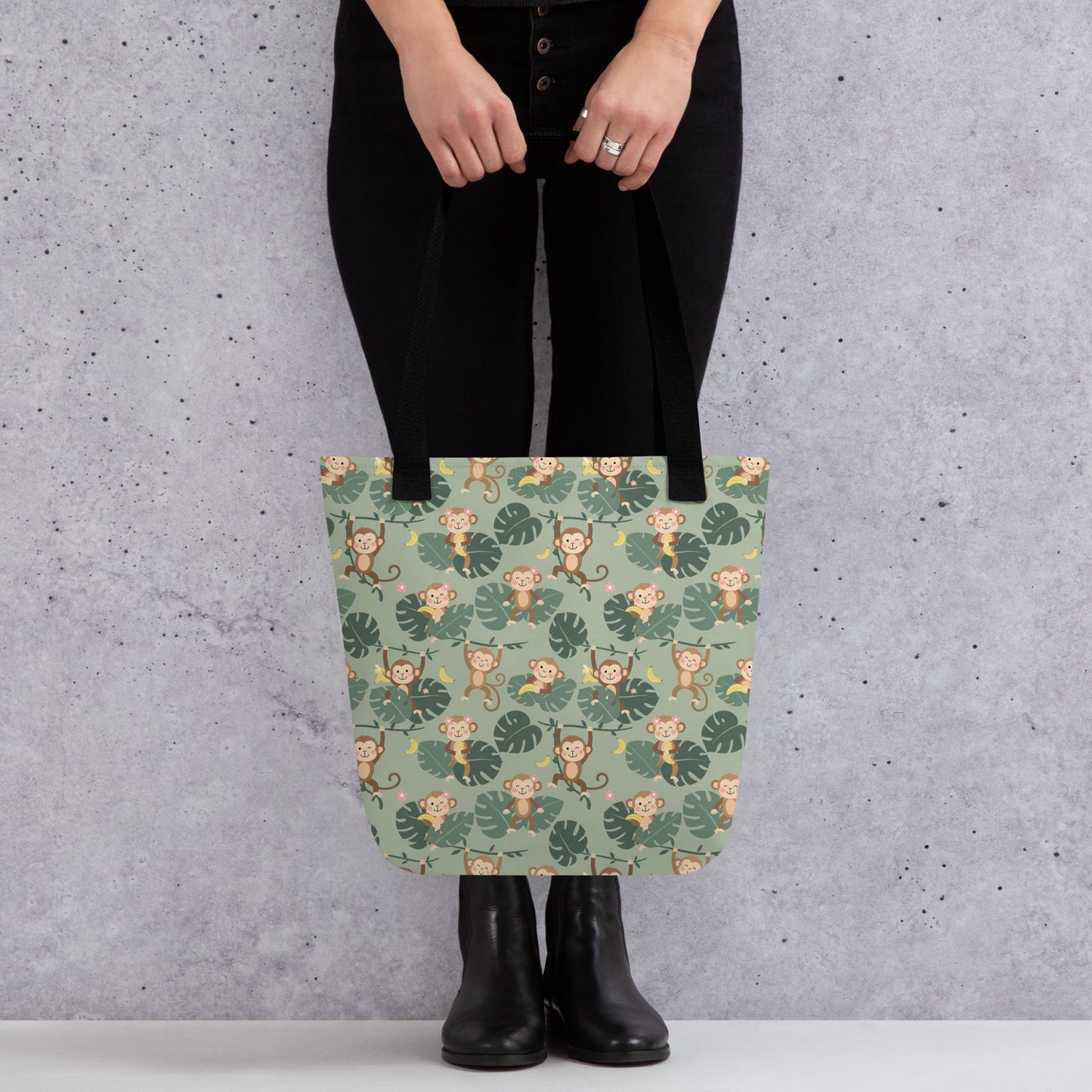 Monkeys & Leaves tote bag
