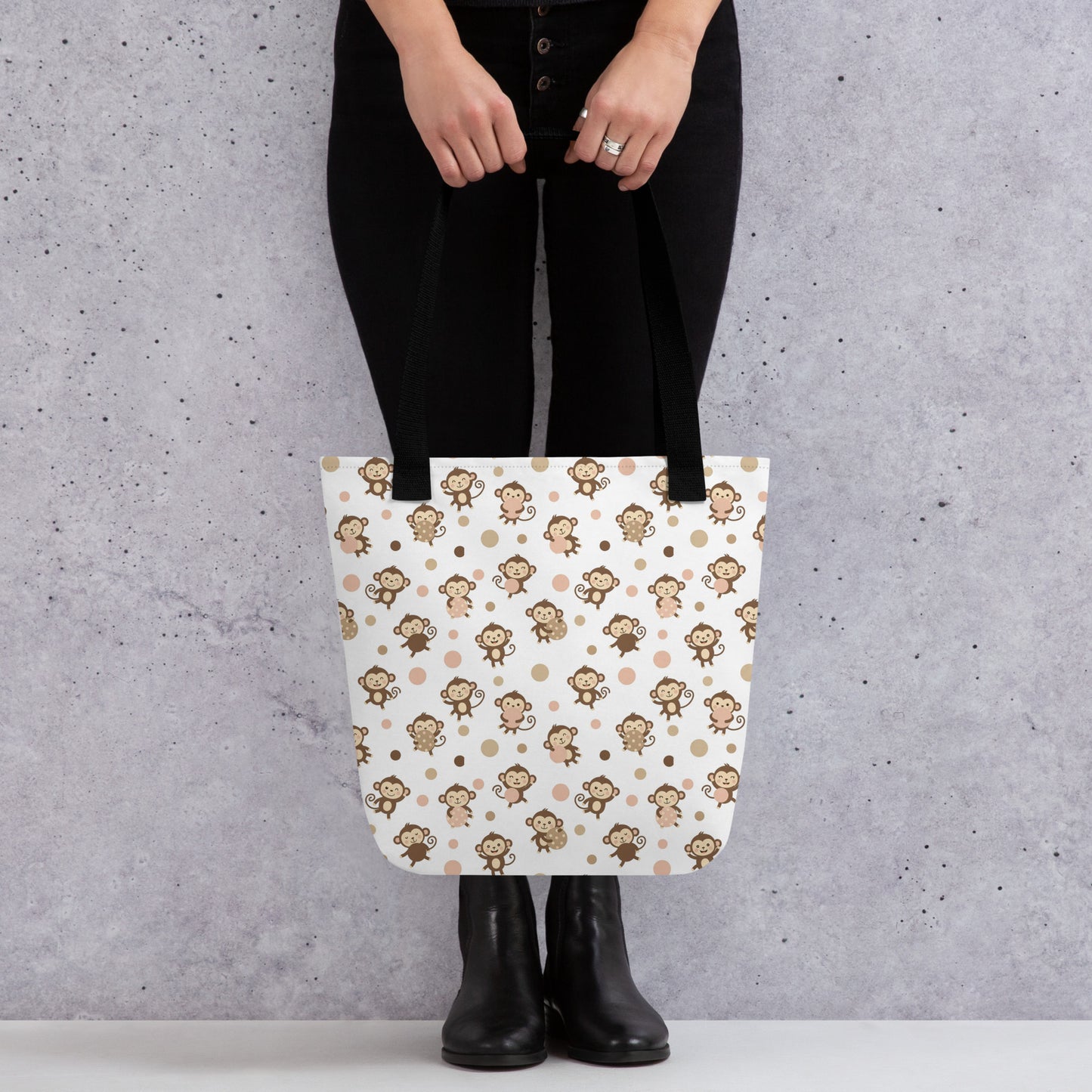 Monkey tote bag