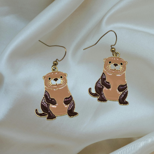 Otter earrings