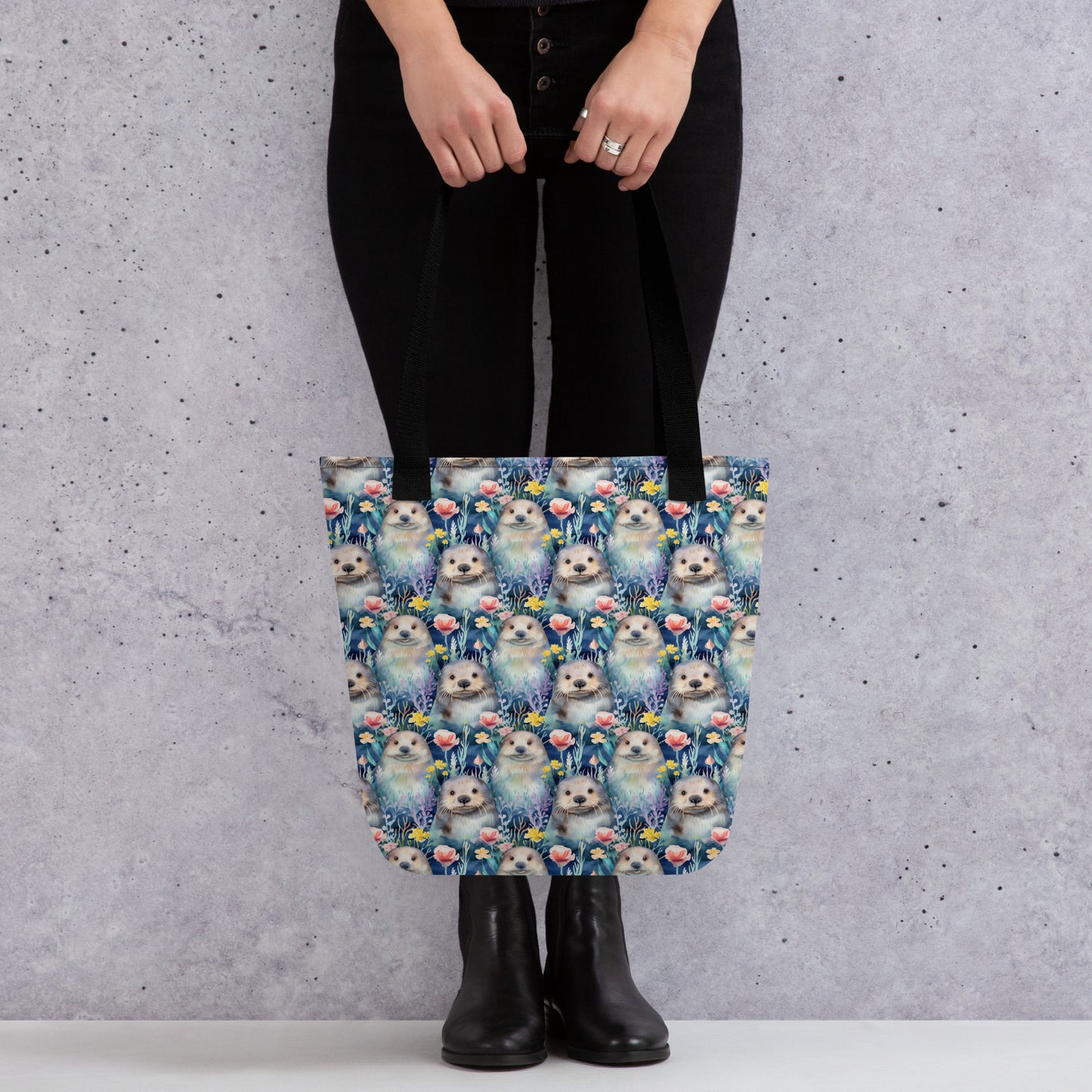 Otter tote bag