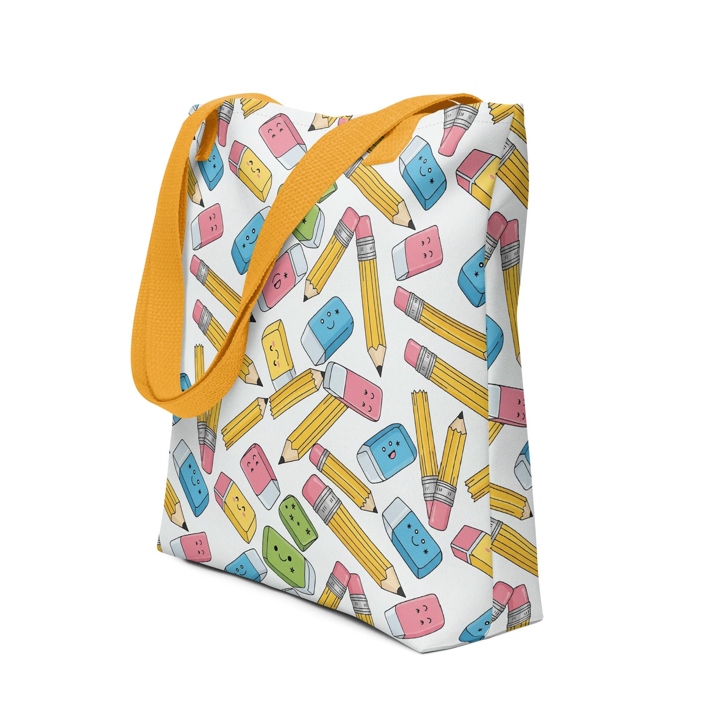 Pencils & Erasers tote bag