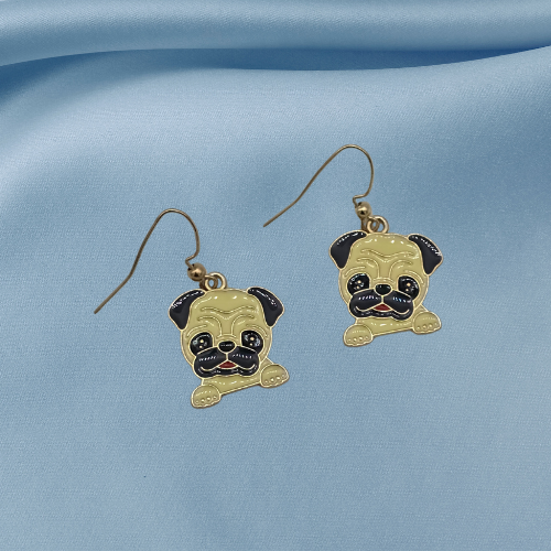 Pug earrings