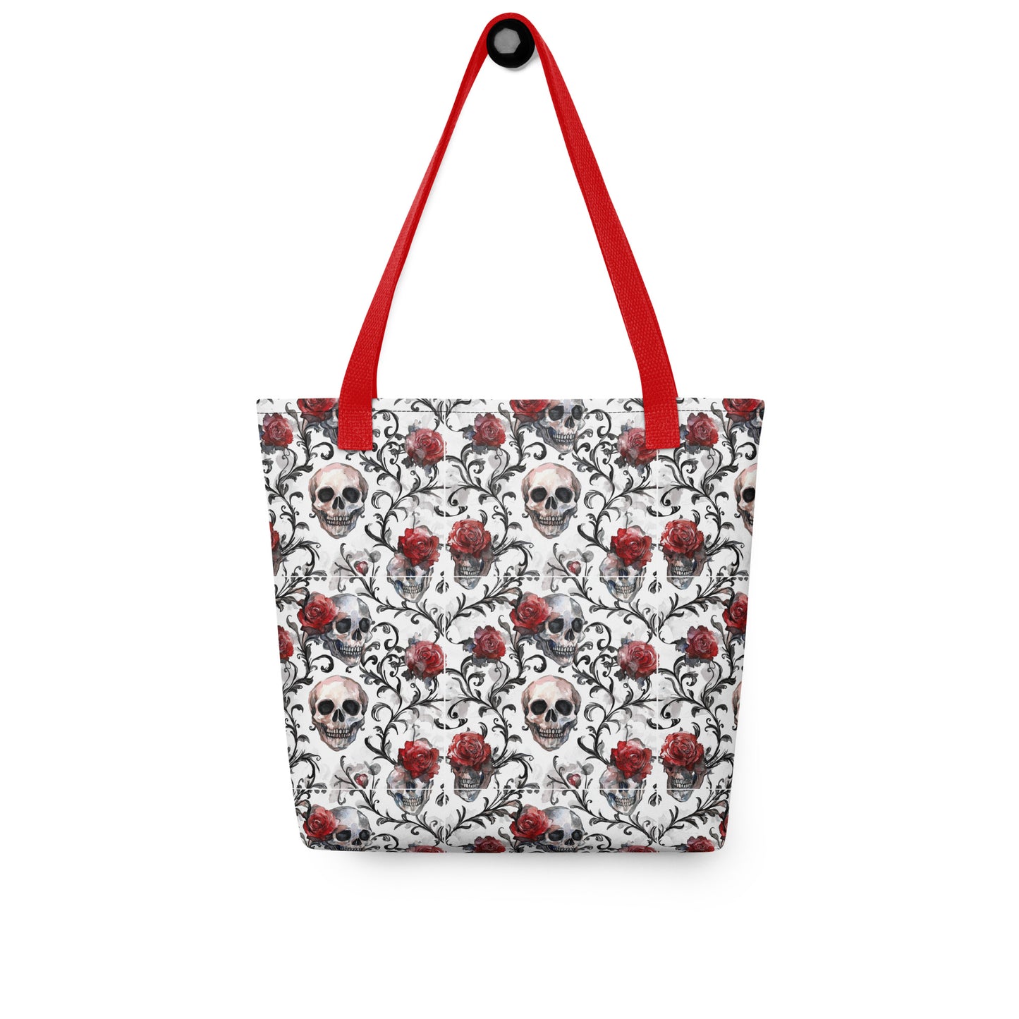 Roses & Skulls tote bag