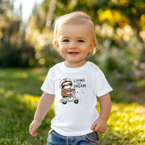 Sloth Scooter baby t-shirt