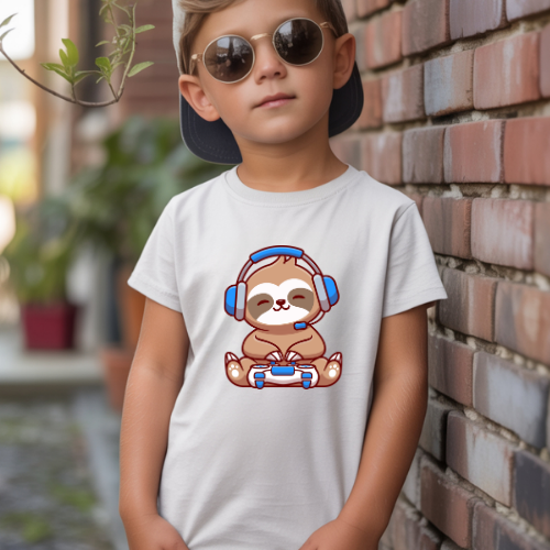 Gamer Sloth youth t-shirt