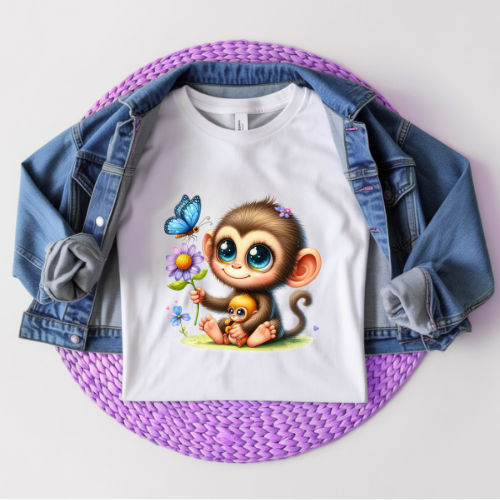 Monkey Heart toddler t-shirt