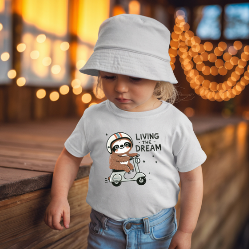 Sloth Scooter toddler t-shirt
