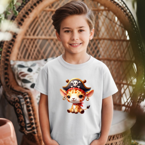 Giraffe Pirate youth t-shirt