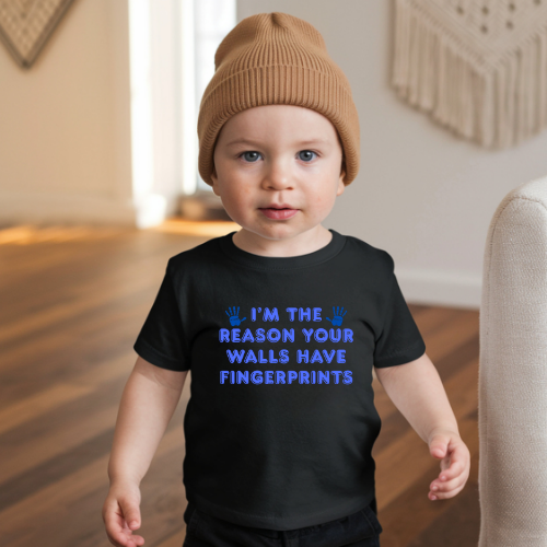 Fingerprints Blue toddler t-shirt