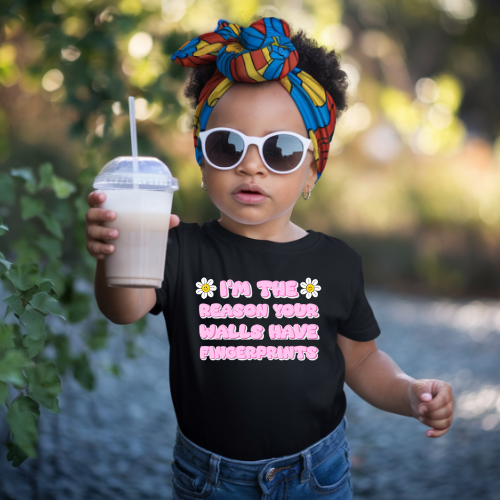 Fingerprints Pink toddler t-shirt