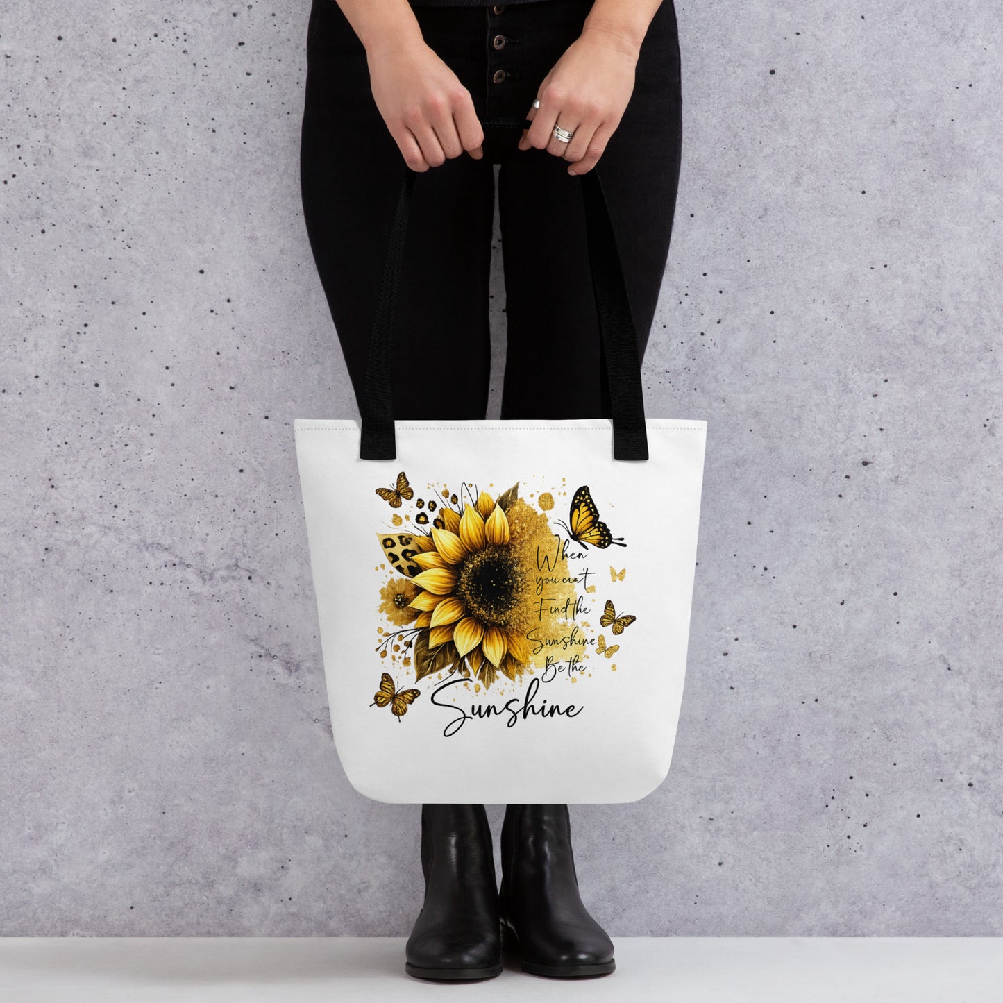 Sunshine Sunflower tote bag
